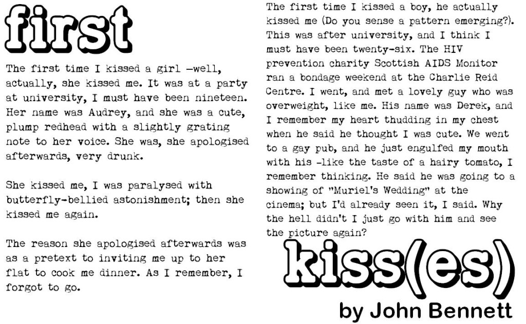 FIRST KISS(ES) by John Bennett